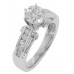 2.02 ct Ladies Round Cut Diamond Enagegment Ring In Channel Setting